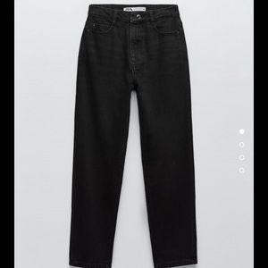 Zara Classic Mom Fit Jeans - Black